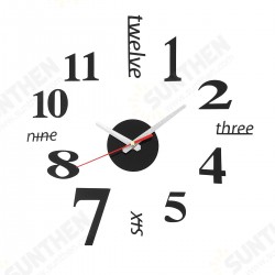 40cm Modern 3D Frameless Wall Clock Style Watches Hours DIY Room Home Decorations Model 40cm Modern 3D Frameless Wall Clock Style Watches Hours DIY Room Home Decorations Model