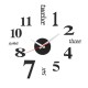 40cm Modern 3D Frameless Wall Clock Style Watches Hours DIY Room Home Decorations Model