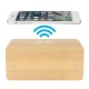 3 in 1 Qi Wireless Charger & LED Digital Alarm Clock & Thermometer Modern Wooden