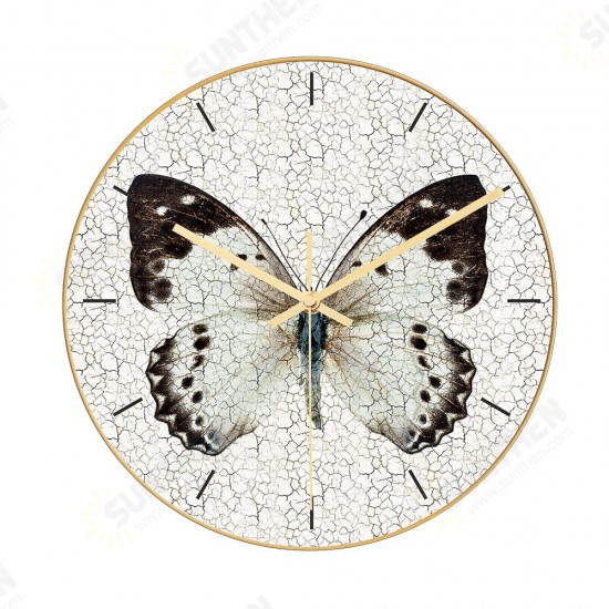 CC012 Creative Butterfly Pattern Wall Clock Mute Wall Clock Quartz Wall Clock For Home Office Decorations