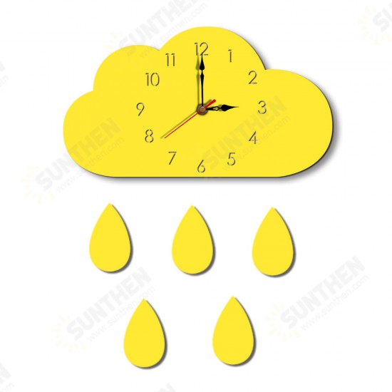 Cloud Wall Clock Home Cartoon Living Room Creative Wall Clock