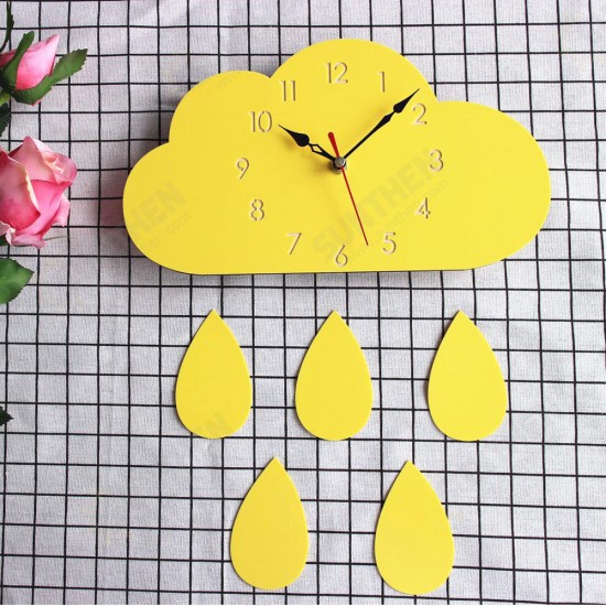 Cloud Wall Clock Home Cartoon Living Room Creative Wall Clock