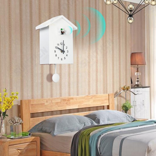 Cuckoo Quartz Wall Clock Modern Bird Home Living Room Hanging Watch Office Decor