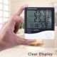 Digital Hygrometer LCD Temperature Humidity Hygrometer 3M Probe Cord Big Display