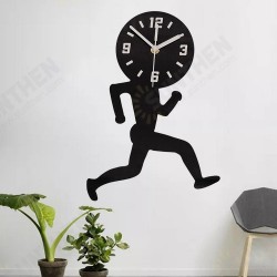 ECY041 Man Runing Pattern Wall Clock 3D Wall Clock For Home Office Decorations ECY041 Man Runing Pattern Wall Clock 3D Wall Clock For Home Office Decorations