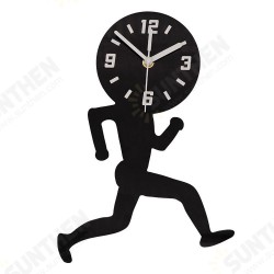 ECY041 Man Runing Pattern Wall Clock 3D Wall Clock For Home Office Decorations ECY041 Man Runing Pattern Wall Clock 3D Wall Clock For Home Office Decorations