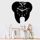 ECY056 Tooth Shape Wall Clock Quartz Wall Clock 3D Wall Clock For Home Office Decorations