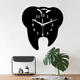 ECY056 Tooth Shape Wall Clock Quartz Wall Clock 3D Wall Clock For Home Office Decorations