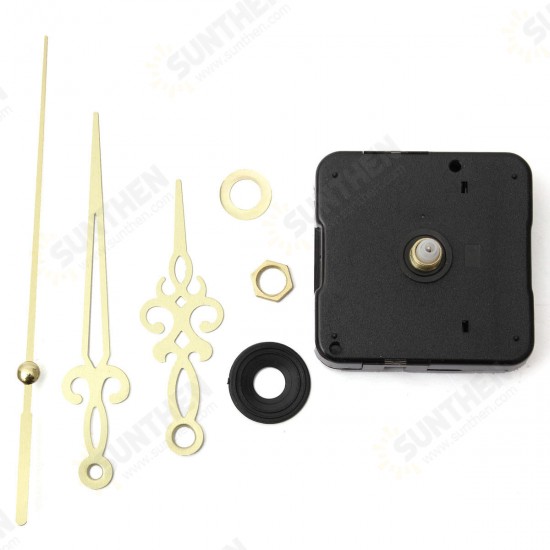 Gold Hands DIY Quartz Wall Clock Spindle Movement Mechanism