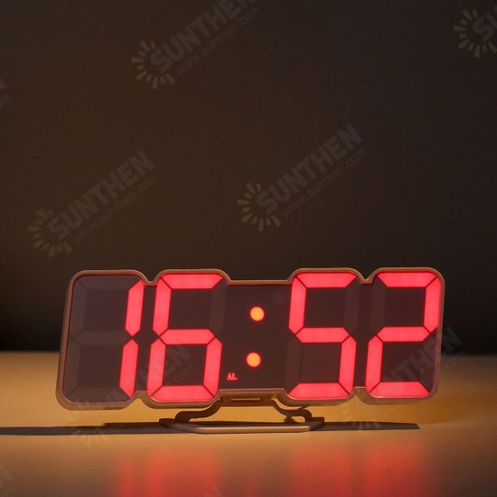 HC-26 3D Colorful Digit LED Remote Control Sound Control Thermometer Alarm Clock