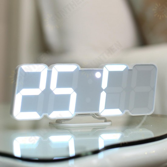 HC-26 3D Colorful Digit LED Remote Control Sound Control Thermometer Alarm Clock