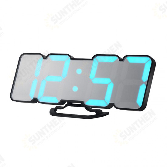 HC-26 3D Colorful Digit LED Remote Control Sound Control Thermometer Alarm Clock