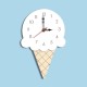 Home Cartoon Creative Wall Clock Living Room Acrylic Ice Cream Children's Clock