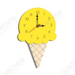 Home Cartoon Creative Wall Clock Living Room Acrylic Ice Cream Children's Clock Home Cartoon Creative Wall Clock Living Room Acrylic Ice Cream Children's Clock