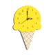 Home Cartoon Creative Wall Clock Living Room Acrylic Ice Cream Children's Clock