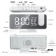 LED Digital Alarm Clock Electronic LED Projector Desktop Digital Projection Alarm Clock Smart Home Bedroom Bedside Clock