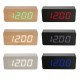 Multifunctional Wooden Digital Clock Two Modes Default Display Time Built-in Battery Voice Control Switch on/off