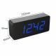 Multifunctional Wooden Digital Clock Two Modes Default Display Time Built-in Battery Voice Control Switch on/off