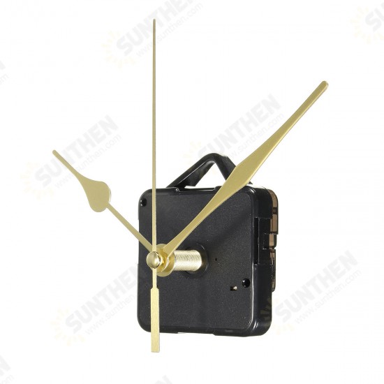 Quartz Clock Movement Mechanism Gold Hands DIY Repair Parts Tool Kit Home Office