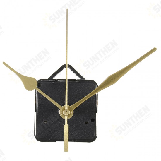 Quartz Clock Movement Mechanism Gold Hands DIY Repair Parts Tool Kit Home Office