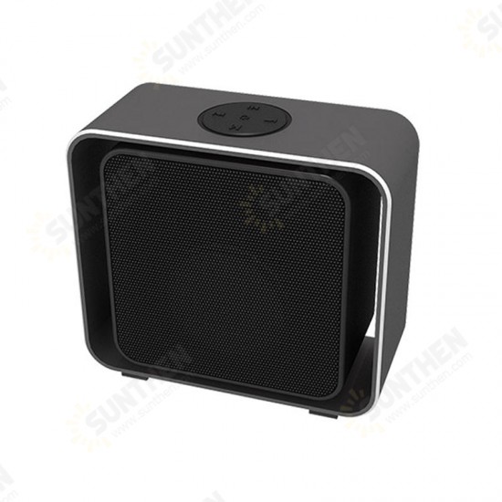 USB Charging LED BT/TF/FM bluetooth Speaker 360 Rotation Radio Alarm Clock