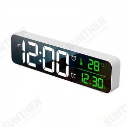 USB LED 3D Music Dual Alarm Clock Thermometer Temperature Date HD LED Display Electronic Desktop Digital Table Clocks USB LED 3D Music Dual Alarm Clock Thermometer Temperature Date HD LED Display Electronic Desktop Digital Table Clocks