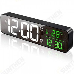 USB LED 3D Music Dual Alarm Clock Thermometer Temperature Date HD LED Display Electronic Desktop Digital Table Clocks USB LED 3D Music Dual Alarm Clock Thermometer Temperature Date HD LED Display Electronic Desktop Digital Table Clocks