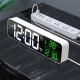 USB LED 3D Music Dual Alarm Clock Thermometer Temperature Date HD LED Display Electronic Desktop Digital Table Clocks