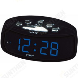 VST ST-9 EU Plug AC Power Desktop Led Digital Alarm Clock With Blue Red Green Backlight VST ST-9 EU Plug AC Power Desktop Led Digital Alarm Clock With Blue Red Green Backlight