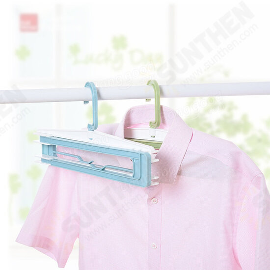 Folding Hanger Cloth Racks Portable Travel Hanger Racks Plastic Drying Racks