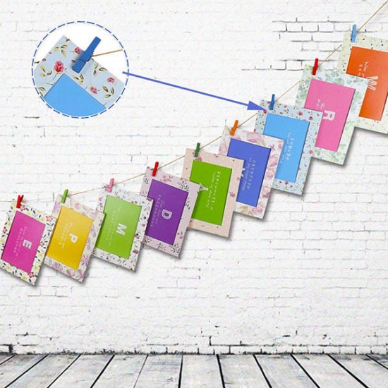 HN-CH011 10pcs Colorful Wodden Clothespins Durable Photo Paper Peg Pin Craft Clips