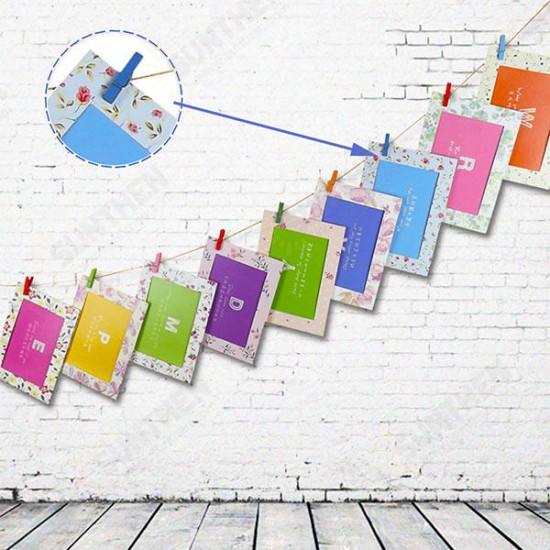 HN-CH011 10pcs Colorful Wodden Clothespins Durable Photo Paper Peg Pin Craft Clips