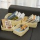 4PCS Christmas Handmade Woven Storage Basket Set Durable Eco-friendly Storage Basket