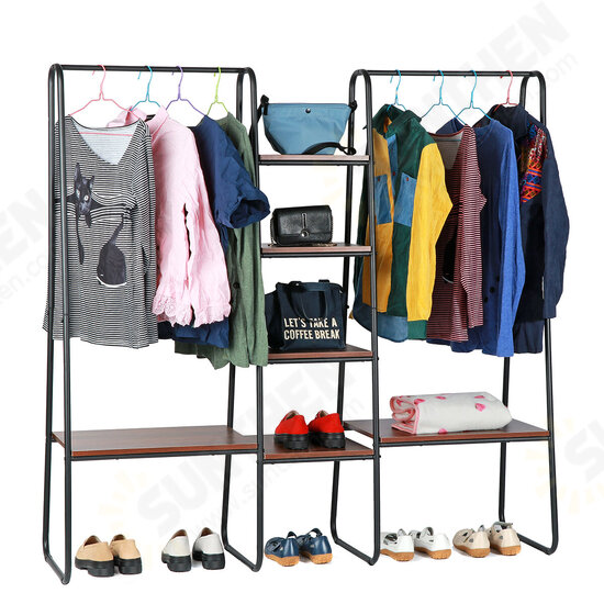 Multi-functional Clothes Hanger Coat Rack Floor Hanger Storage Wardrobe Clothing Drying Racks Wardrobe Balcony Drying Racks Stand