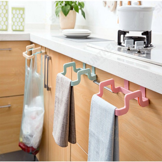 Plastic Garbage Bag Rack Portable Hanging Trash Rubbish Bag Storage Rack Rack Storage Kitchen Garbage Rubbish Bag Can Holder Hanging Kitchen Cabinet Trash