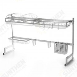 Stainless Steel Kitchen Dish Drying Rack Drainer Storage Shelf Utensil Holder Plate Dish Cupboard Storage Rack Stainless Steel Kitchen Dish Drying Rack Drainer Storage Shelf Utensil Holder Plate Dish Cupboard Storage Rack