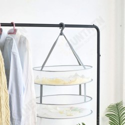Windproof Double Layers Foldable Clothes Net Dry Rack Mesh Hanger Home Laundry Storage Baskets From Windproof Double Layers Foldable Clothes Net Dry Rack Mesh Hanger Home Laundry Storage Baskets From
