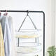 Windproof Double Layers Foldable Clothes Net Dry Rack Mesh Hanger Home Laundry Storage Baskets From