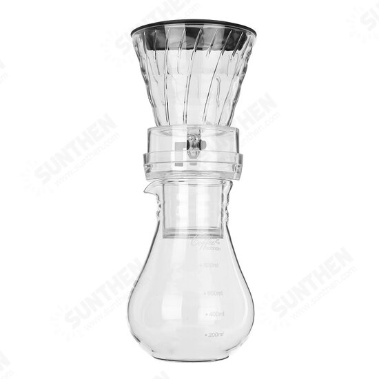 1000mL Glass Cold Iced Drip Brew Home Coffee Maker Pot Pour Over Coffee Maker Coffee Machine