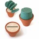 DIY Table Decoration Novelty Cup Heat Insulation Mat Heat Insulation Cactus Potted Coasters Nonslip