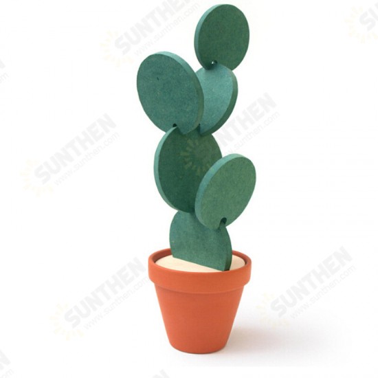 DIY Table Decoration Novelty Cup Heat Insulation Mat Heat Insulation Cactus Potted Coasters Nonslip