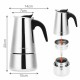 Godmorn Stovetop Espresso Maker Moka Pot 450ml/15oz/9 cup Classic Cafe Percolator Maker Stainless Steel Suitable for Induction Cookers
