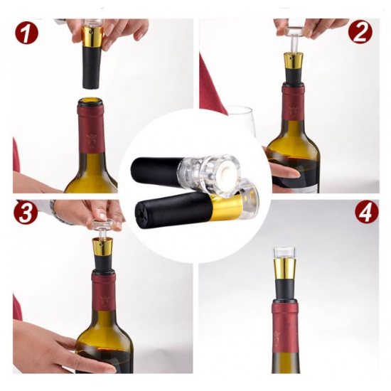 KC-SP101 Red Wine Vacuum Retain Freshness Bottle Stopper Preserver Sealer Plug