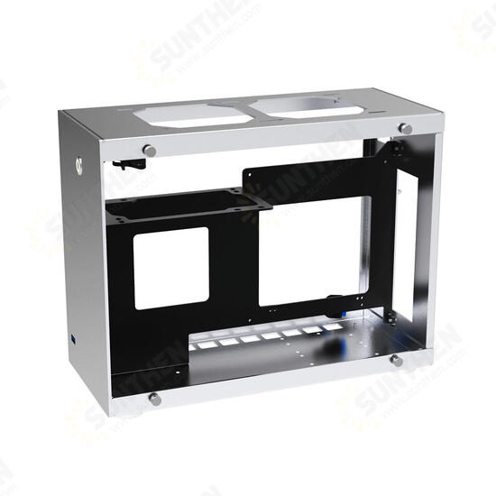 A4 Aluminum Alloy Tempered Glass ITX Computer Case Mini Case