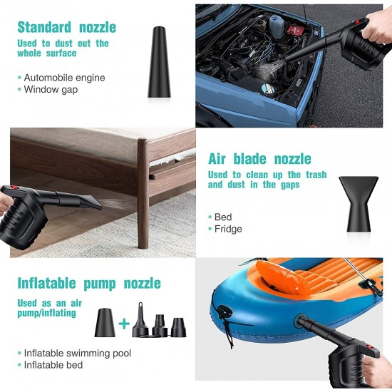 Compressed Air Duster Blower Computer Laptop Cleaner Keyboard Cleaning Dust