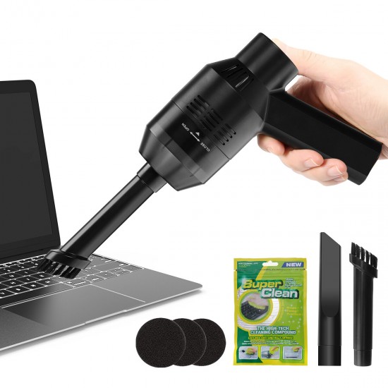 Keyboard Vacuum Cleaner with Cleaning Gel Rechargeable Mini Cordless Desktop Cleaning Tool for Cleaning Dust Hairs Crumbs Scraps for Keyboard Laptop Piano Computer Car Pet House