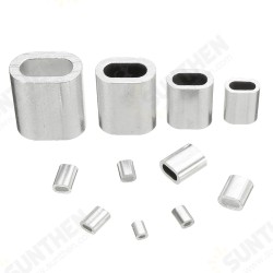0.5-6mm Mini Aluminum Fishing Leader Sport Oval Sleeve Crimp Ferrule Swage Clamp 0.5-6mm Mini Aluminum Fishing Leader Sport Oval Sleeve Crimp Ferrule Swage Clamp
