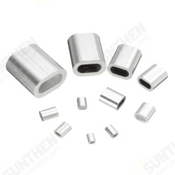 0.5-6mm Mini Aluminum Fishing Leader Sport Oval Sleeve Crimp Ferrule Swage Clamp 0.5-6mm Mini Aluminum Fishing Leader Sport Oval Sleeve Crimp Ferrule Swage Clamp