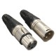 10 Pair XLR 3 Pin Male Female MIC Snake Plug Audio Microphone Adapter Microphone Cable Connector