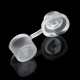 100Pcs 3inch 75mm Corruhated Roofing Plastic Screw Cover Clear Strap Caps